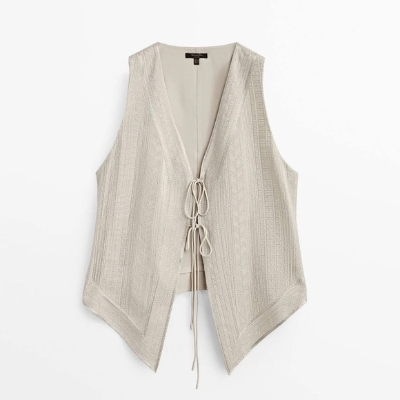 MOSSIMO DUTTY METALLIC THREAD VEST WITH EMBROIDERY - Picture 7 of 16